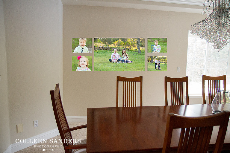Choose Colleen Sanders Photography in El Dorado Hills, California to create custom family portraits to display in your home.