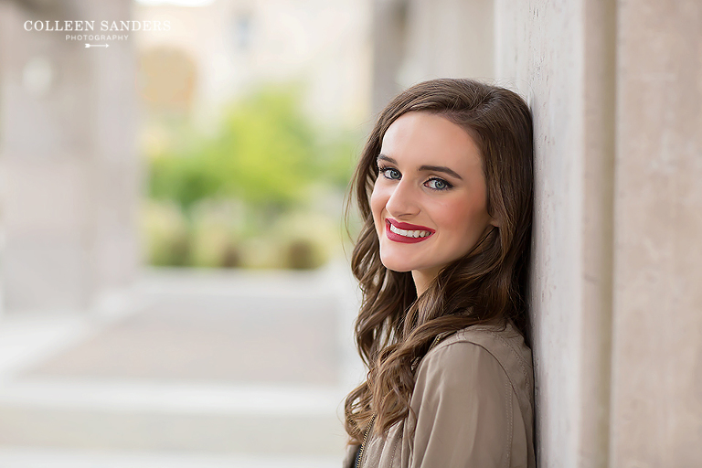 Fall photos with Class of 2016 Senior models - featuring red lips, plaid, sweaters, boots with senior photographer Colleen Sanders Photography in El Dorado Hills, California.