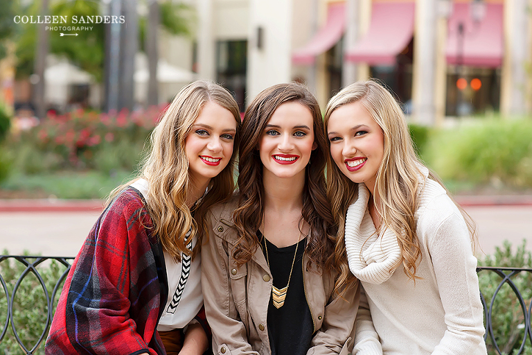 Fall photos with Class of 2016 Senior models - featuring red lips, plaid, sweaters, boots with senior photographer Colleen Sanders Photography in El Dorado Hills, California.