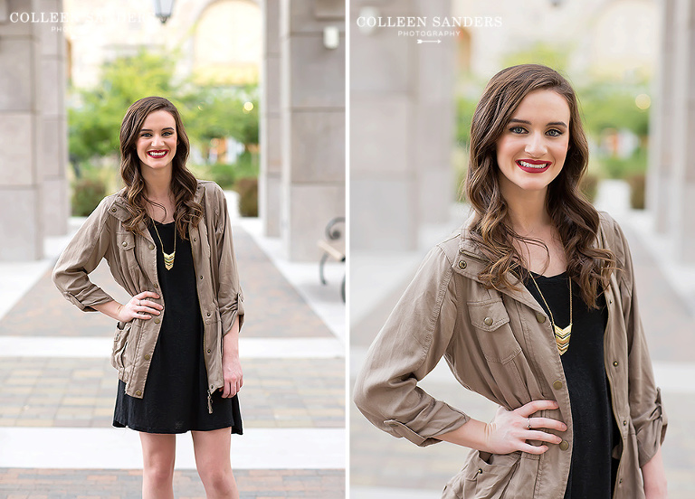 Fall photos with Class of 2016 Senior models - featuring red lips, plaid, sweaters, boots with senior photographer Colleen Sanders Photography in El Dorado Hills, California.