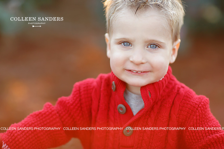 Family pictures at a Christmas tree farm by El Dorado Hills family photographer, Colleen Sanders.