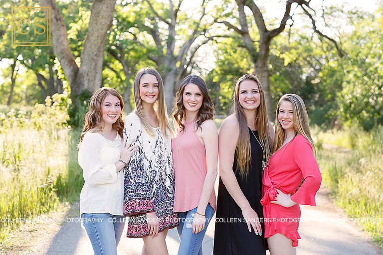 Spring senior pictures for the class of 2017 Senior Models for Colleen Sanders Photography, in El Dorado Hills, CA , complete with spring colors, friends, flower crowns, and balloons