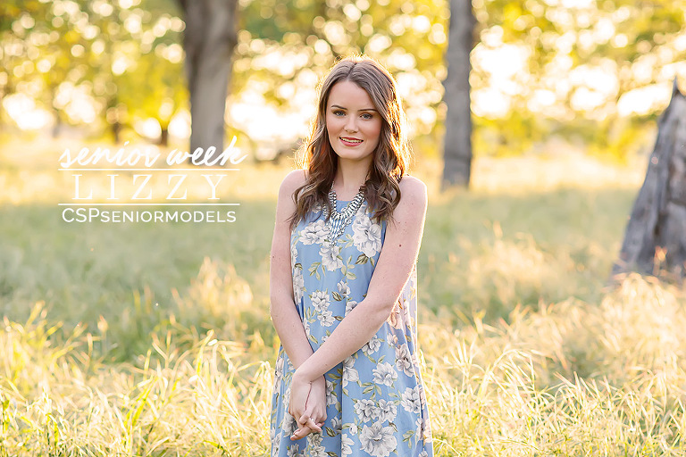 Spring senior pictures, oak trees, grass, blue dress, flower crowns, by El Dorado Hills senior photographer Colleen Sanders Photography.