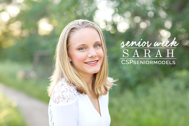 Spring senior pictures, oak trees, grass, blue dress, flower crowns, by El Dorado Hills senior photographer Colleen Sanders Photography.