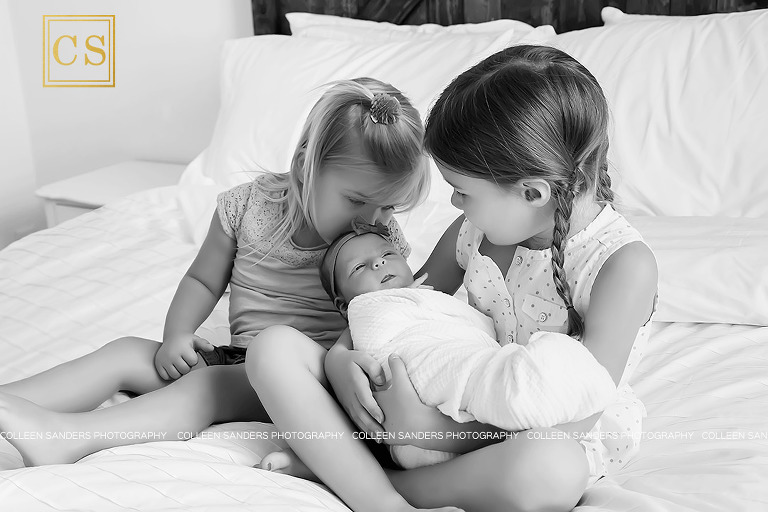 Folsom twin newborn session with Folsom photographer Colleen Sanders, with a lifestyle session with this gorgeous family.