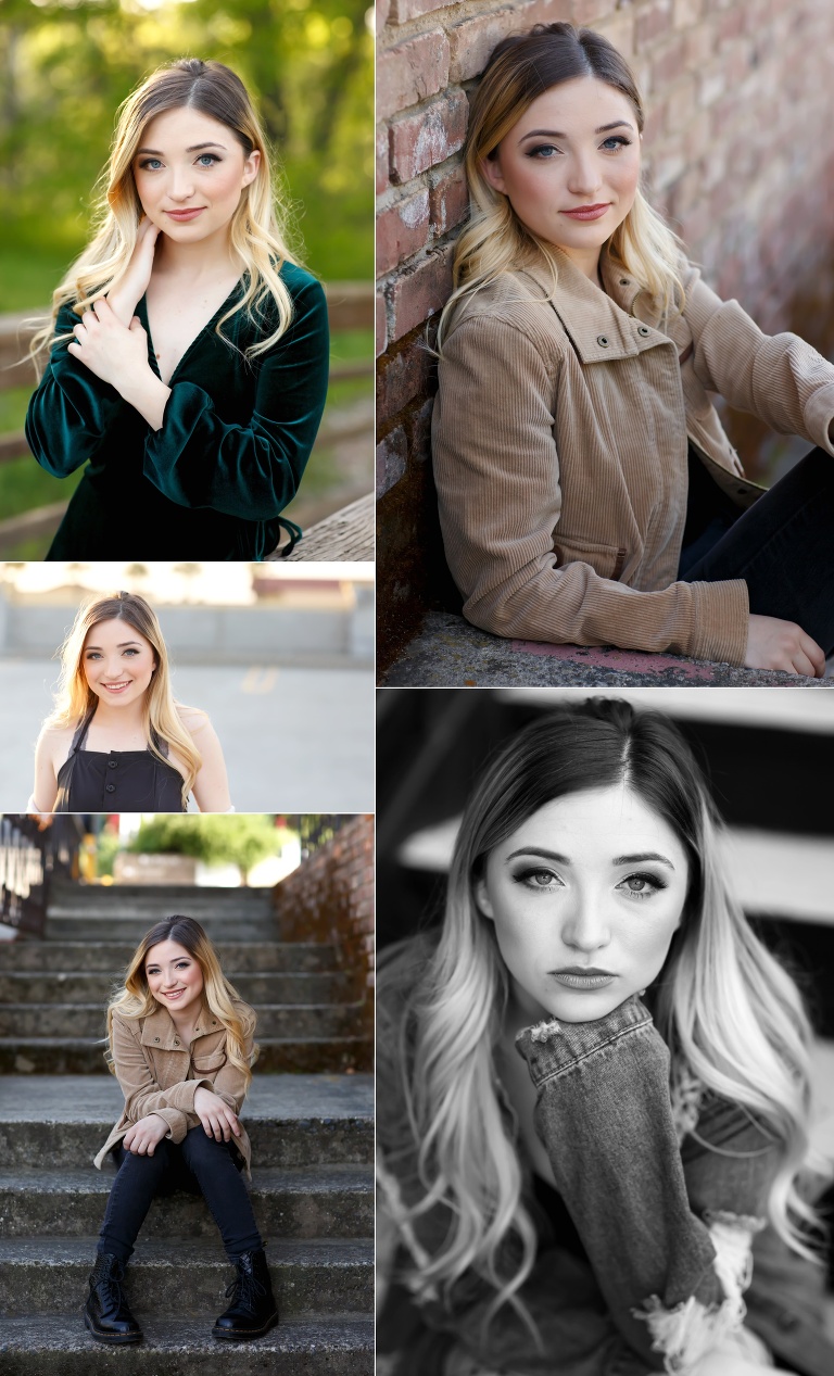 colleen sanders photography best senior pictures el dorado hills folsom downtown rooftop spring flowers field natural sunset urban glam dress makeup