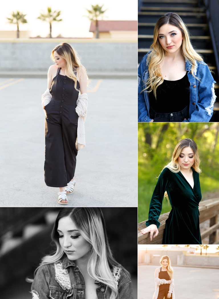 colleen sanders photography best senior pictures el dorado hills folsom downtown rooftop spring flowers field natural sunset urban glam dress makeup